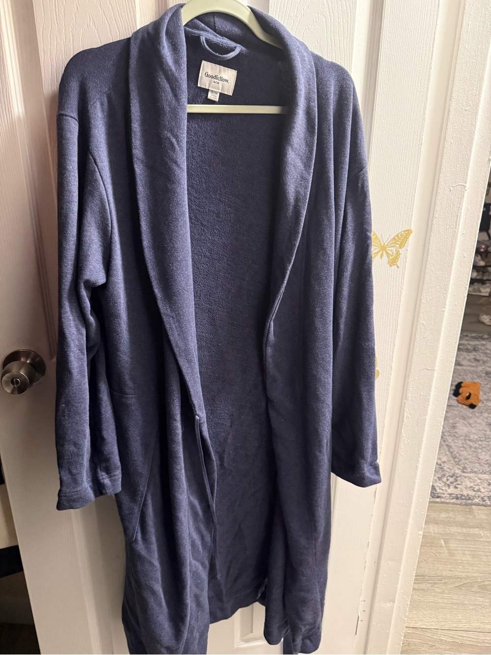 Goodfellow & Co Women's Navy Open-Front Coatigan